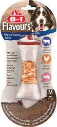 Produktbild von 8in1 Triple Flavour Kauknochen Mittel 3x65g