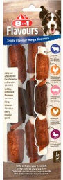 8in1 Triple Flavour Mega Skewers Kausnacks für Hunde mit Schwein Rind Huhn und Ente 160g - 160 g – Bild 1 von 13