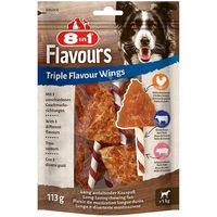 Produktbild von 8in1 Triple Flavour Wings Kausnack mit hohem Fleischanteil 6x6 Stück