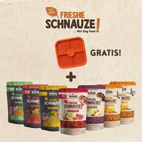 Produktbild von 8x Freshe Schnauze Topping inklusive Schleckmatte für Hunde