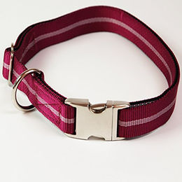A. Hoffmann GmbH Alu-Max Soft Nylon Hundehalsband wasserabweisend Lila 25-35cm – Bild 1 von 1