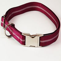 Produktbild von A. Hoffmann GmbH Alu-Max Soft Nylon Hundehalsband wasserabweisend Lila 25-35cm