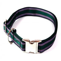 Produktbild von A. Hoffmann GmbH Hundehalsband Alu-Max Soft Nylon Grün Wasserabweisend 45-70cm 25mm