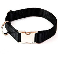 Produktbild von A. Hoffmann GmbH Hundehalsband Alu-Max Soft Nylon Schwarz 30-50cm 20mm wasserabweisend