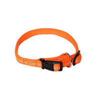 Produktbild von A. Hoffmann GmbH Hundehalsband aus Nylon, Neonorange, reflektierend und wasserabweisend, 25-35cm 15mm