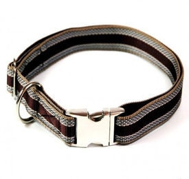 A. Hoffmann GmbH Hundehalsband aus wasserabweisendem Nylon in Braun Bunt – Bild 1 von 1
