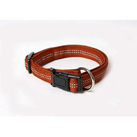 Produktbild von A. Hoffmann GmbH Hundehalsband Super Soft Braun aus Nylon wasserabweisend und reflektierend