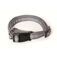 Produktbild von A. Hoffmann GmbH Hundehalsband Super Soft Silber reflektierend wasserabweisend Nylon 30-50cm 20mm