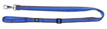 Produktbild von A. Hoffmann GmbH Kombileine aus Nylon für Hunde Blau gemustert stufenlos verstellbar 100-200cm 20mm wasserabweisend