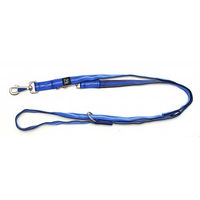 Produktbild von A. Hoffmann GmbH Soft Nylon-Führleine Blau mit Streifen 3-fach verstellbar 100-210cm 20mm