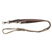Produktbild von A. Hoffmann GmbH Soft Nylon Führleine Braun mit Muster, 3-fach verstellbar 100-210cm, 25mm
