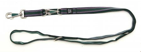 A. Hoffmann GmbH Soft Nylon Führleine Grün mit Muster 3-fach verstellbar 100-210cm 15mm aus Polyamid wasserabweisend – Bild 1 von 1