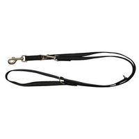 Produktbild von A. Hoffmann GmbH Soft Nylon-Schleppleine Schwarz 140-290cm 20mm gummiert und wasserabweisend