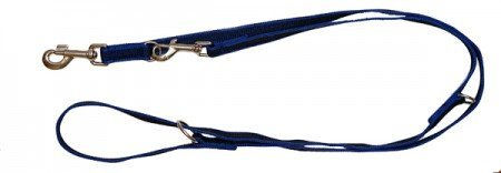 A. Hoffmann GmbH Soft Nylonleine Anti-Slip gummiert Blau 140-290cm 20mm – Bild 1 von 1