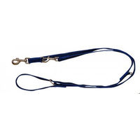 Produktbild von A. Hoffmann GmbH Soft Nylonleine Anti-Slip gummiert Blau 140-290cm 20mm