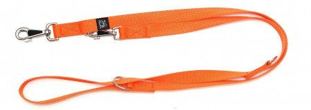 A. Hoffmann GmbH Soft Nylonleine Führleine Orange 3-fach verstellbar 100-210cm 20mm aus Polyamid wasserabweisend – Bild 1 von 1