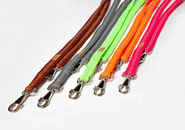 A. Hoffmann GmbH Super Soft Nylonleine für Hunde neongrün reflektierend 100-210 cm – Bild 1 von 2