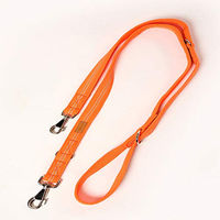 Produktbild von A. Hoffmann GmbH Super Soft Nylonleine für Hunde Neonorange reflektierend 100-210 cm