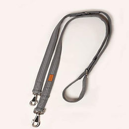 A. Hoffmann GmbH Super Soft Nylonleine für Hunde Silber reflektierend 100-210 cm – Bild 1 von 2