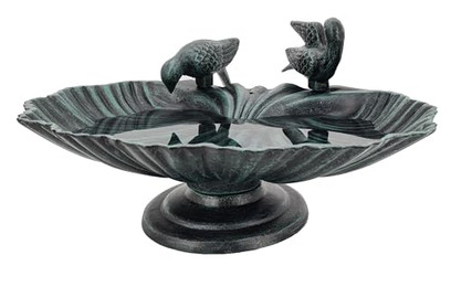 Produktbild von abc HOME Vogeltränke Patina-Farbe Aluminiumguss - 3 kg
