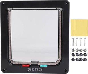 Produktbild von ABS Acryl Haustier Katzen Fliegengittertür Abschließbar Wasserdicht