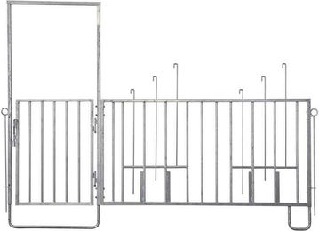Produktbild von Absperrung und Tür 6 verzinkte Futterbehälter für Rinder Kerbl