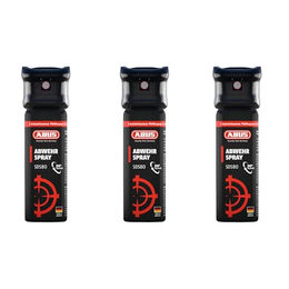 ABUS Tierabwehrspray ABUS Abwehrspray SDS80 zur Selbstverteidigung bei Tierangriffen, 3-St. – Bild 1 von 3
