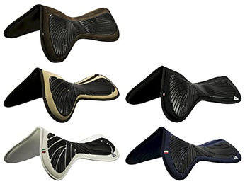 Acavallo Gel-Kompensator Classic Memory Foam Half Pad M Schwarz – Bild 1 von 2