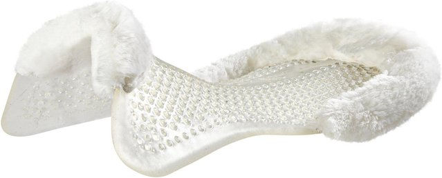 Produktbild von Acavallo Gel Massagepad mit Schaffellrand - 60 cm