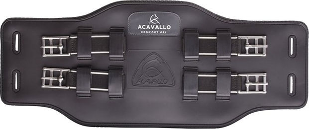 Produktbild von Acavallo Kunststoff-Isländergurt PVC+Gel Größe 40 schwarz