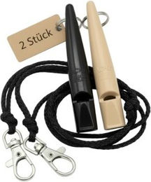 ACME 210.5 Doppelpack Hundepfeife mit Pfeifenband beige – Bild 1 von 9