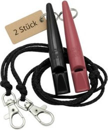 ACME 210.5 Doppelpack Hundepfeife mit Pfeifenband fuchsia – Bild 1 von 9