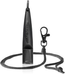 ACME ALPHA Hundepfeife No. 210.5 mit Pfeifenband schwarz – Bild 1 von 5