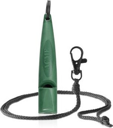 Produktbild von ACME ALPHA Hundepfeife No. 210.5 mit Pfeifenband waldgrün