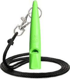Produktbild von ACME Hundepfeife No. 211.5 mit Pfeifenband neon grün