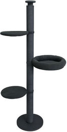 Active Cats Kratzbaum Kratzbaum Domestic, Schwarz, Deckenspanner mit 3 Schlafplätzen – Bild 1 von 5