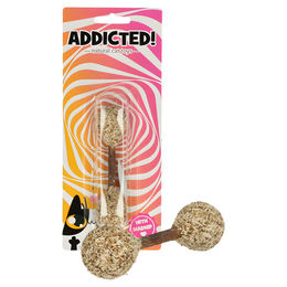 Produktbild von Addicted! Katzenspielzeug Hantel mit Madnip