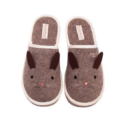 Produktbild von Adelheid Damen Filzpantoffel Fabelhaft Ohren Haselnuss 36/37