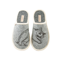 Adelheid Damen Filzpantoffel Gemütlich mausgrau 36/37 – Bild 1 von 8