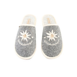 Adelheid Damen Filzpantoffel Glücksbringer mausgrau 38/39 – Bild 1 von 8