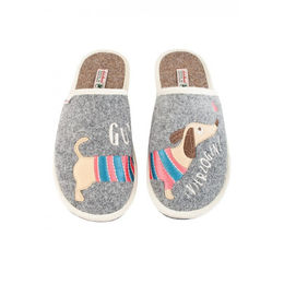 Adelheid Damen Filzpantoffel Gut (v)erzogen mausgrau 40/41 – Bild 1 von 7