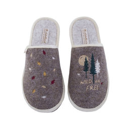 Produktbild von Adelheid Damen Filzpantoffel Roadtyping Wild & Free haselnuss 42/43