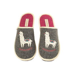 Adelheid Damen Filzpantoffel Weltenbummlerin mausgrau 42/43 – Bild 1 von 9