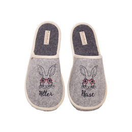 Produktbild von Adelheid Herren Filzpantoffel Alter Hase mausgrau 44/45
