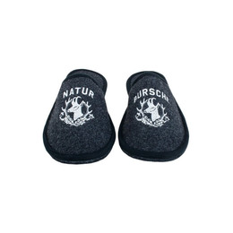 Produktbild von Adelheid Herren Filzpantoffel Naturbursche rabenschwarz