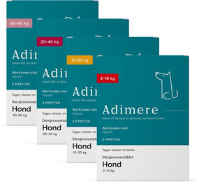 Adimere gegen Flöhe und Zecken - Hund (2-10 kg) - 6 Pipetten – Bild 1 von 5