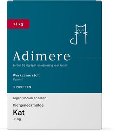 Adimere gegen Flöhe und Zecken - Katze - 3 Pipetten – Bild 1 von 4