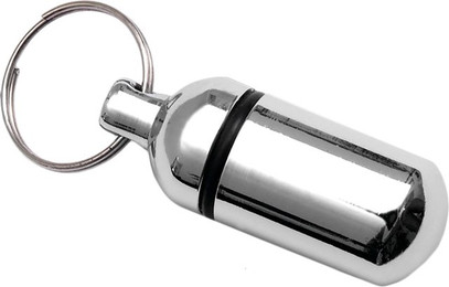 Produktbild von Adressanhänger verchromt - 3,6 cm