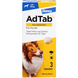Produktbild von ADTAB 900 mg Kautabletten für Hunde >22-45 kg 3 St.