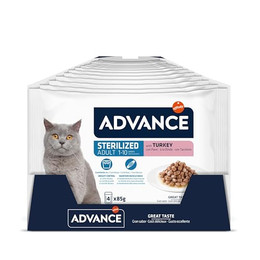 Produktbild von Advance Feline Sterilized Truthahn - 52 x 85 g